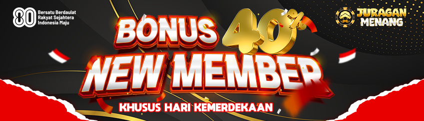 BONUS NEW MEMBER SLOT40%