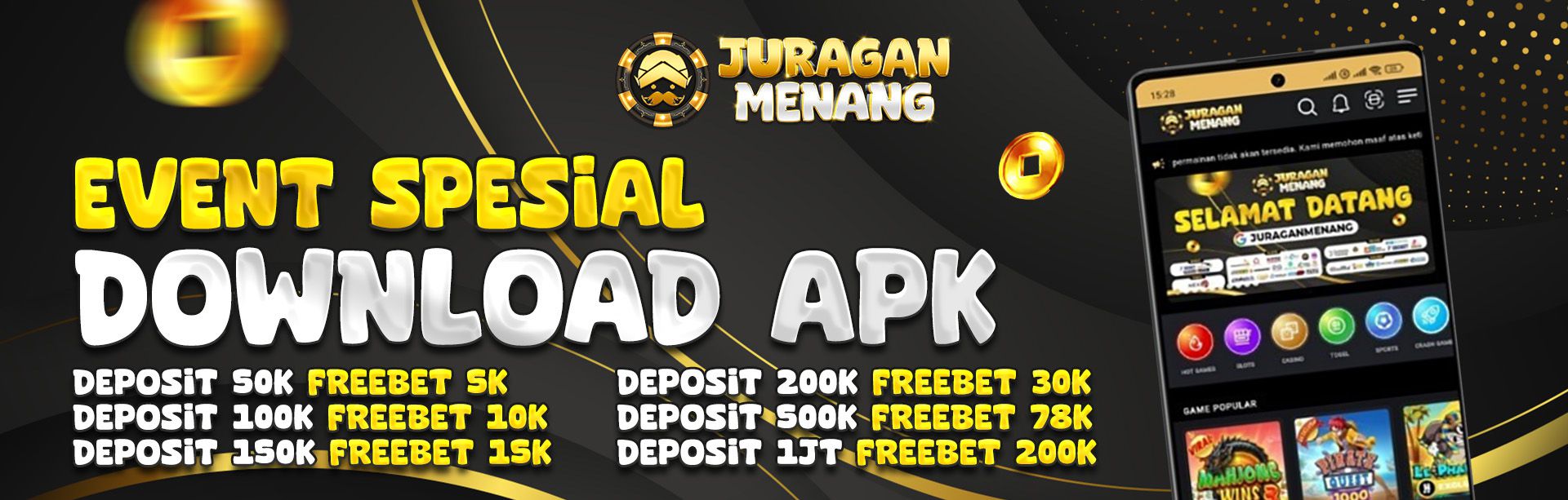 BONUS DOWNLOAD APK JURAGANMENANG