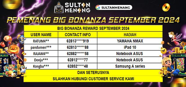 PEMENANG BIG BONANZA MARET 2024